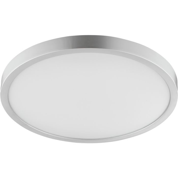 Brilliant Jade zilverkleurige plafonnière voor de badkamer met een diameter van 37,5 cm en een hoogte van 3,1 cm