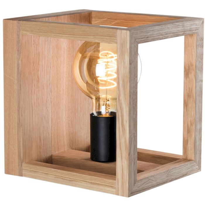 Spotlight Kago 9159174 eikenhouten wandlamp