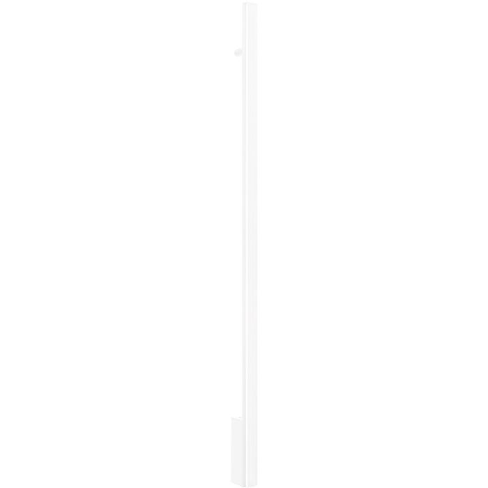 Witte langwerpige wandlamp Lagom van 119 cm lang met LED unit over de gehele lengte