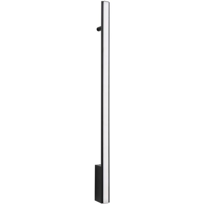 zwarte langwerpige wandlamp Lagom van 89 cm lang met LED unit over de gehele lengte