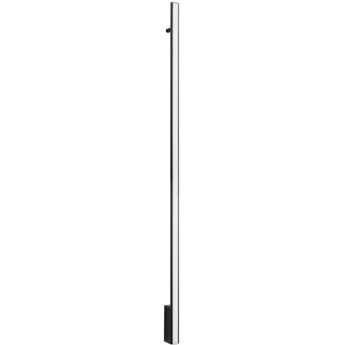 zwarte langwerpige wandlamp Lagom van 151 cm lang met LED unit over de gehele lengte
