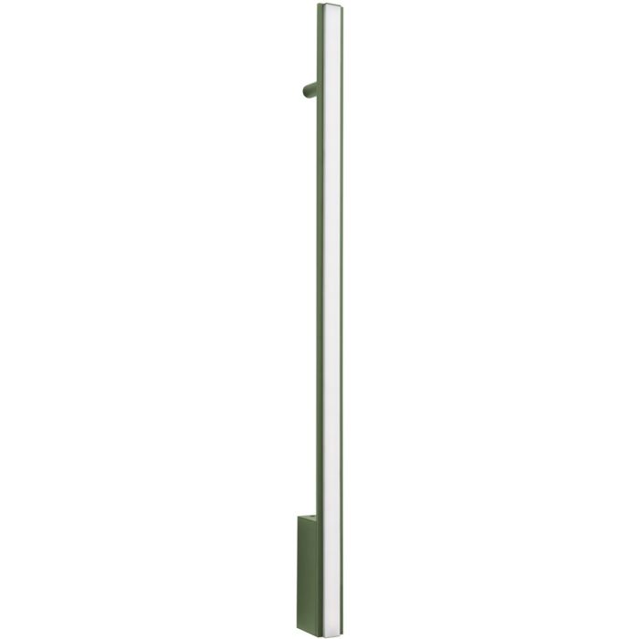 olijfgroen langwerpige wandlamp Lagom van 89 cm lang met LED unit over de gehele lengte