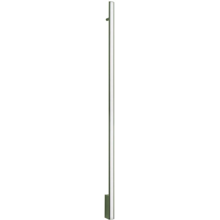 olijfgroen langwerpige wandlamp Lagom van 151 cm lang met LED unit over de gehele lengte