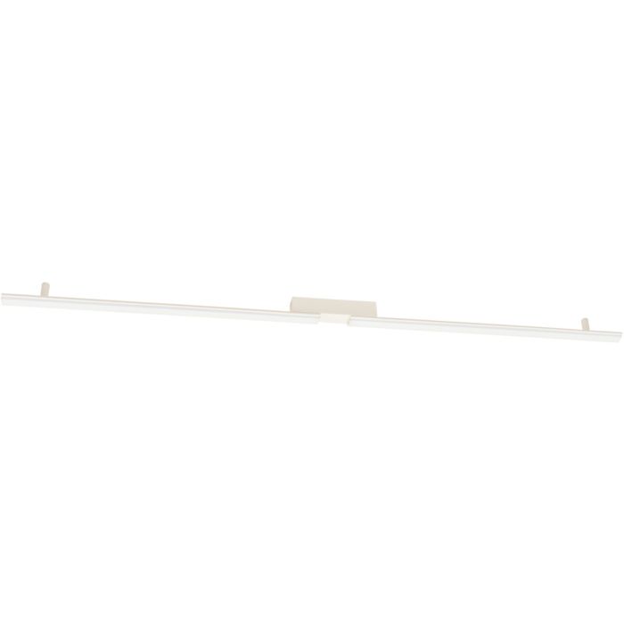 beige langwerpige plafondlamp Lagom van 181 cm lang met kort in het midden onderbroken LED unit over de gehele lengte