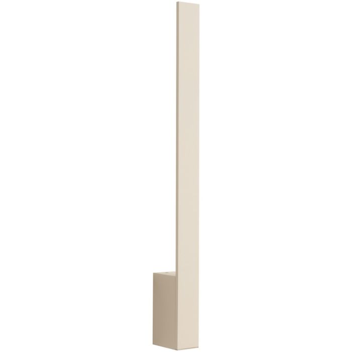 Smalle beige wandlamp Lahti van 50 cm lang met LED voor indirect licht