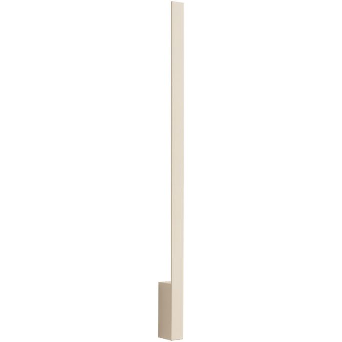 Smalle beige wandlamp Lahti van 90 cm lang met LED voor indirect licht
