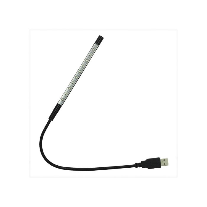 Metalen USB laptoplamp zwart