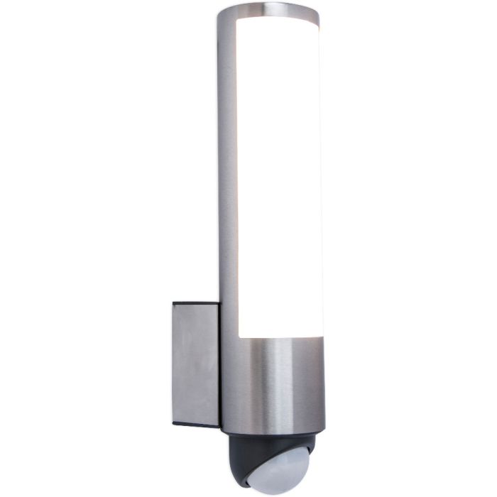 Lutec Leda 5267103001 staal kleurige wandlamp met bewegingsmelder