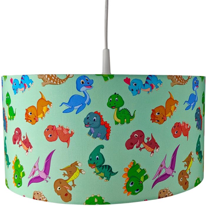 Niermann dinos 1002 groene hangalmp met allemaal baby dinos