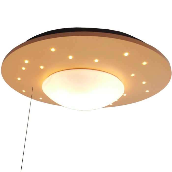 Niermann Sterrenlicht 7012 perzik kleurige plafondlamp met 20 LEDs