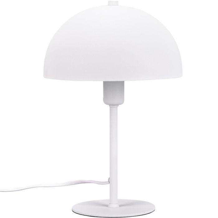 Trio Nola 506200131 wit metalen tafellamp met halfronde metalen kap