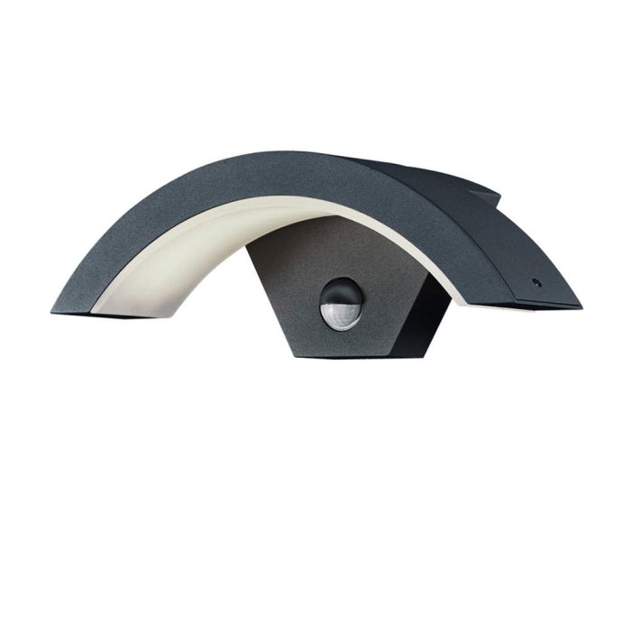 Trio Ohio 220969142 antracietgrijze sensorlamp met halfronde naar beneden gerechte kap