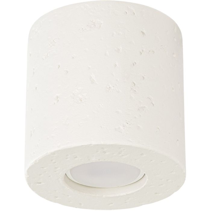 Sollux Orbis beige betonnen plafondlamp van 10 cm in diameter en hoogte met een GU10 lampje