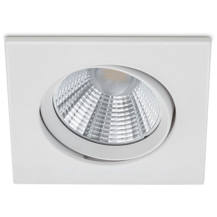 Trio Pamir 650410131 onderaanzicht vierkante witte LED inbouwspot met reflector