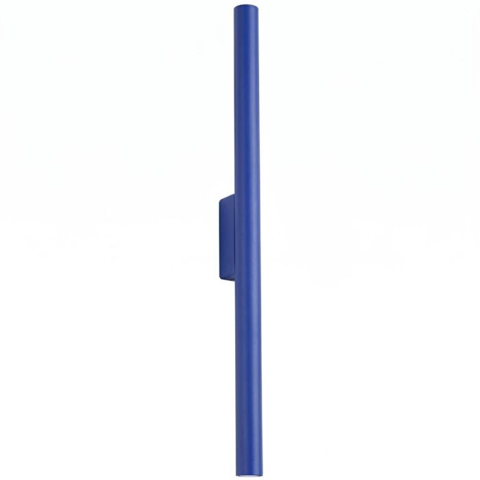 ultramarijn blauwe up en down wandlamp van 2,5 cm in diameter en 50 cm in hoogte