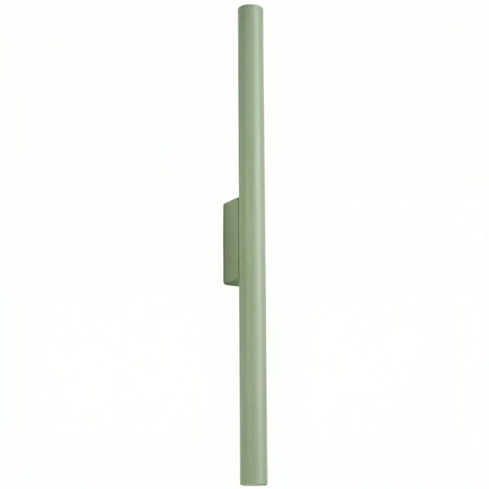saliegroene buisvormige up en down wandlamp van 25 mm in diameter en 50 cm in hoogte