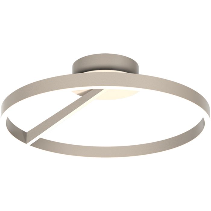 Freelight Pilota creme kleurige plafonnière van 55cm in diameter met cirkelvormige ring met geïntegreerde LED