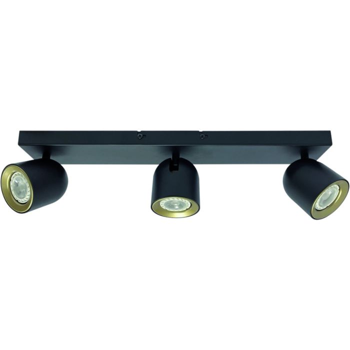 Freelight Solare PL4331Z zwart met goudkleurige spot