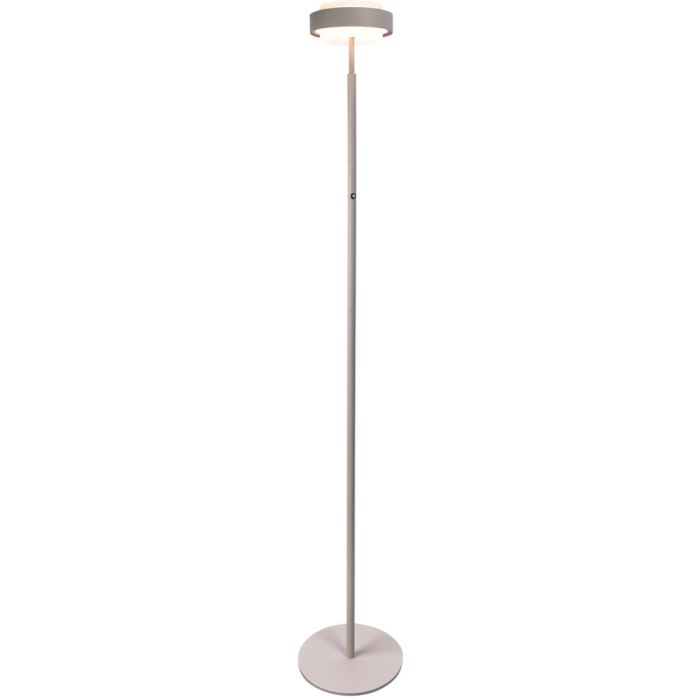 Freelight Puleggia creme kleurige vloerlamp van 170cm hoog met LED geïntegreerde LED voor licht rondom met dimmer op de paal