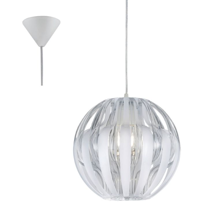 Reality Pumpkin bolvormige hanglamp met een diameter van 30cm van mat en helder acryl