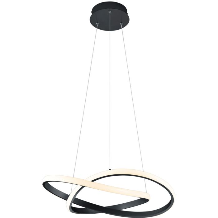 Trio Course R32051132 mat zwarte hanglamp