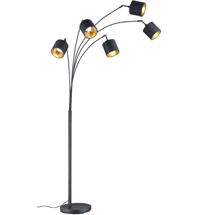 Vloerlamp Tommy zwart 200cm