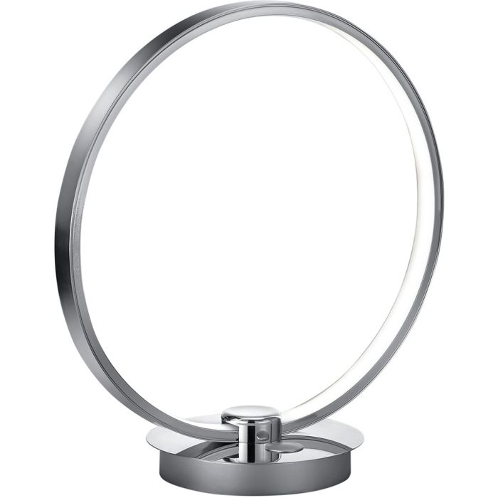 Trio Daisy R52422506 chromen cirkelvormige tafellamp met touch schakelaar