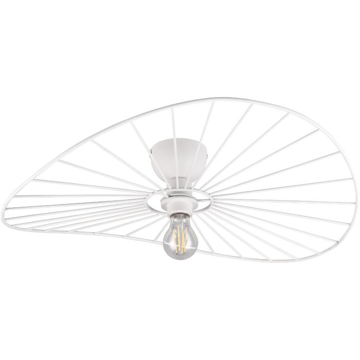 Trio Chapeau R61451031 witte draadstalen plafondlamp