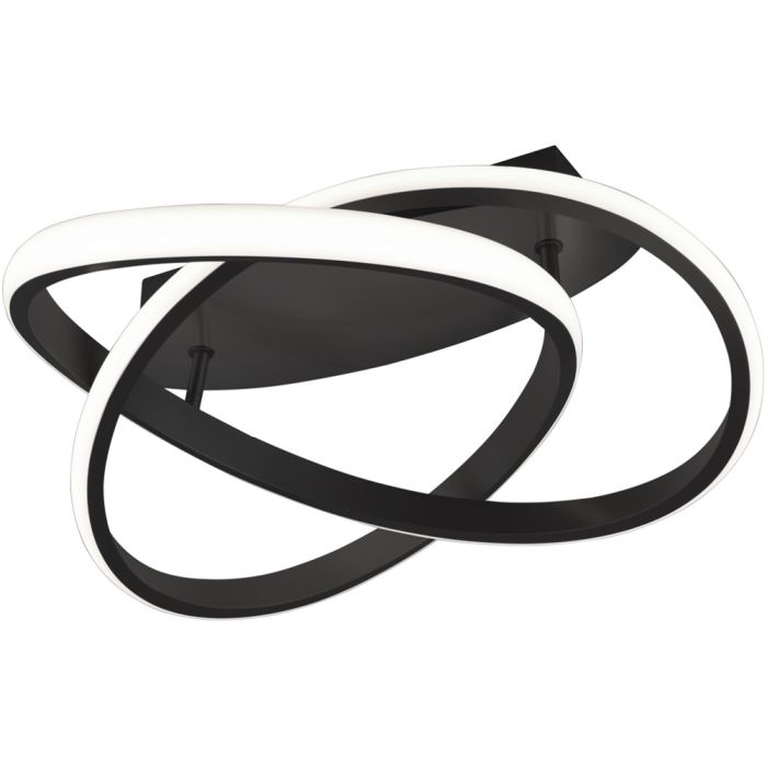 Trio Course R62051132 mat zwarte plafondlamp