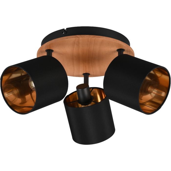 Trio Tommy R81333930 zwart gouden spot