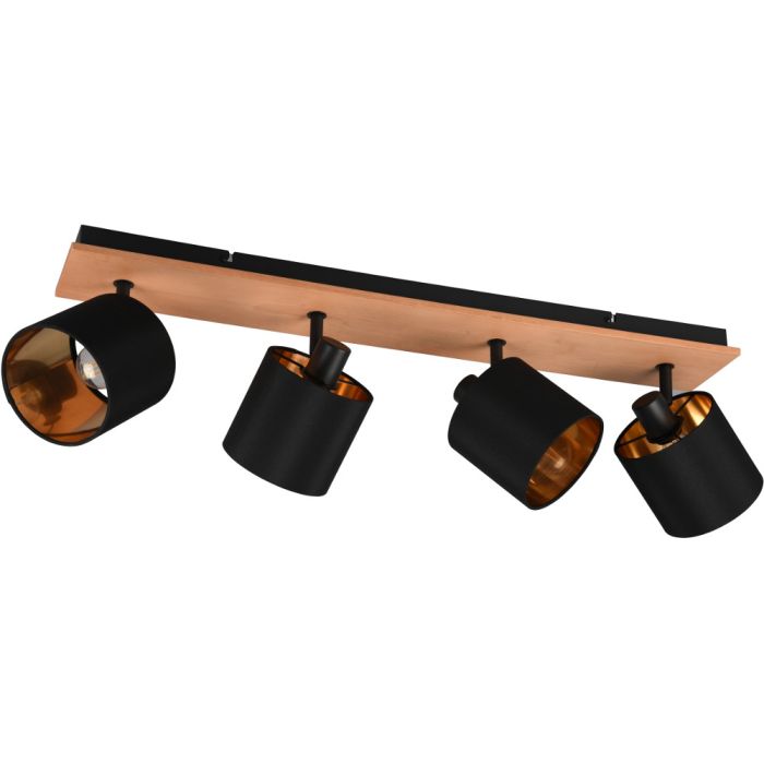 Trio Tommy R81334030 zwart gouden spot