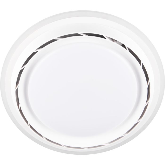 Reality Saarela witte plafondventilator van 52 cm in diameter met LED in het midden en de ventilator in de rand