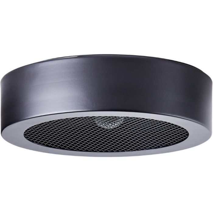 Brilliant Sandros 99733/06 mat zwarte plafonniere met metaalgaas aan de onderzijde