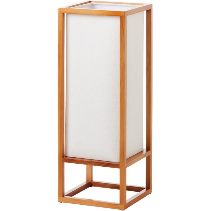 Brilliant Seaside 93092/09 landelijke tafellamp van gelakt houten raamwerk met kap van textiel ertussen