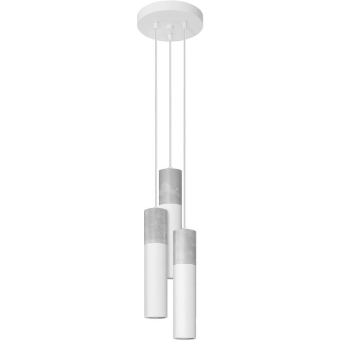 Sollux Borgio SOL1080 witte hanglamp met beton