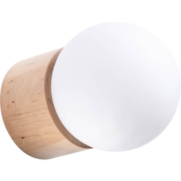 Sollux Boomo SL.1192 hout met glazen wandlamp