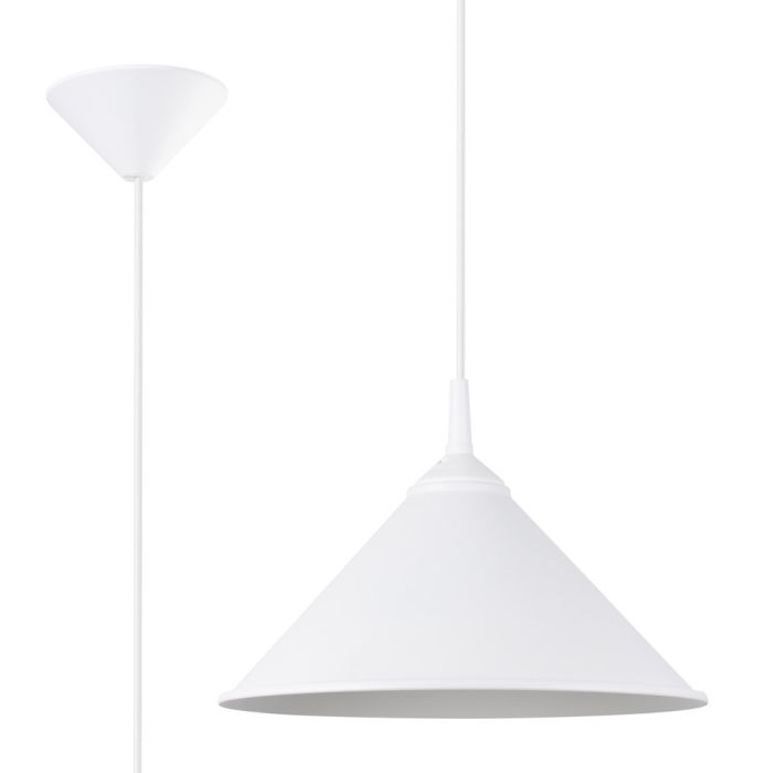 Sollux Zuma SL.1325 wit metalen hanglamp