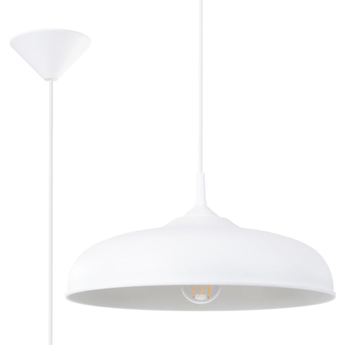 Sollux Gina SL.1329 wit metalen hanglamp