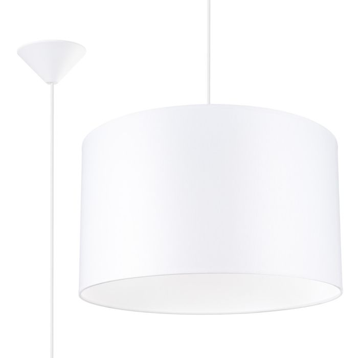 Sollux Nova SL.1404 witte hanglamp van textiel