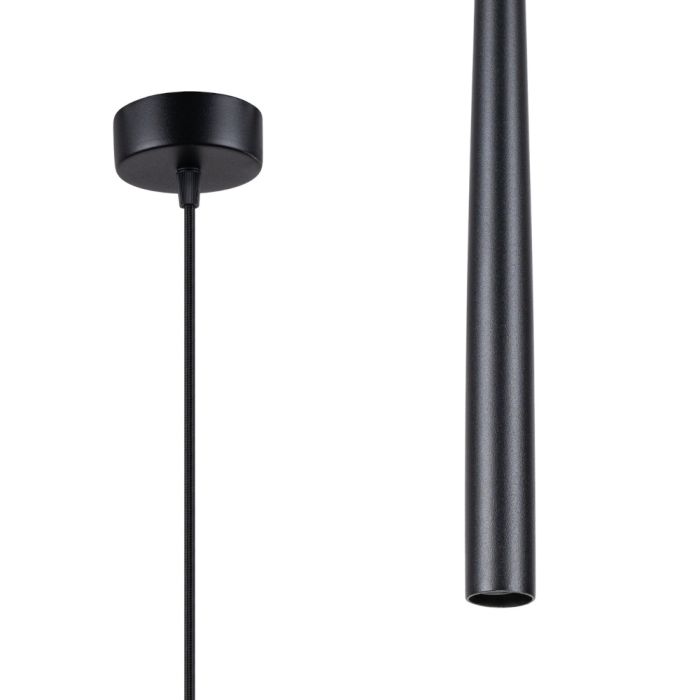 Sollux Bliss SL.1462 zwarte cilindervormige hanglamp