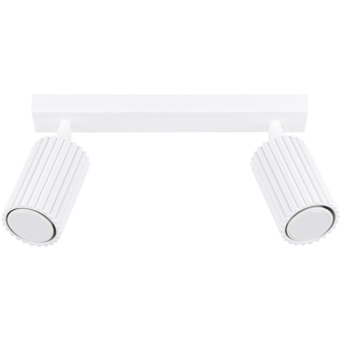 Sollux Karbon SL.1542 wit geribbelde spot