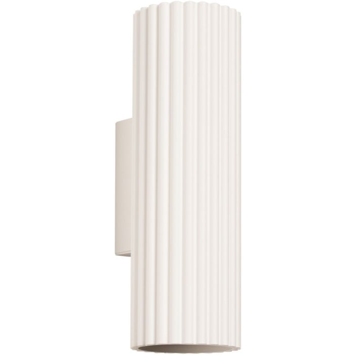 Sollux Karbon SL.1653 beige geribbelde updown wandlamp