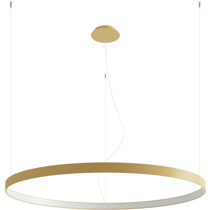 Thoro Rio TH.218 goudkleurige ringvormige hanglamp met een diameter van 110cm 