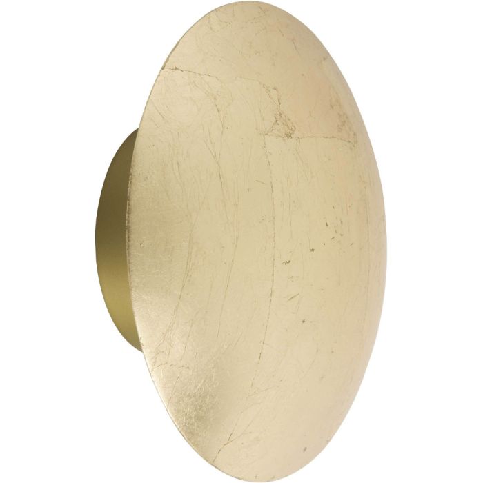 Brilliant Sunset 90220/69 antiek goudkleurige ronde schijfvormige wandlamp voor indirect licht