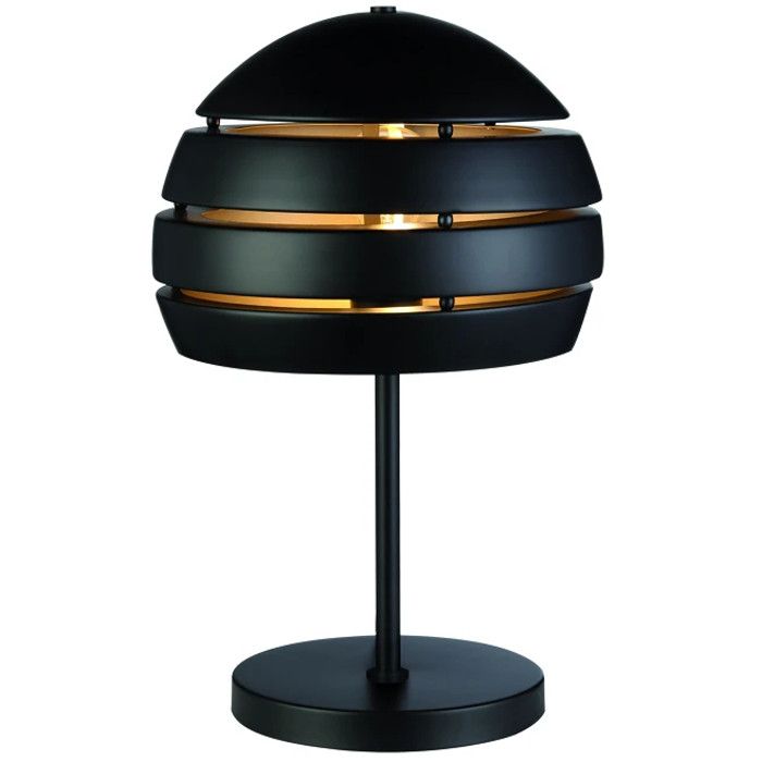 Freelight Djarin T0601Z zwart met goudkleurige tafellamp