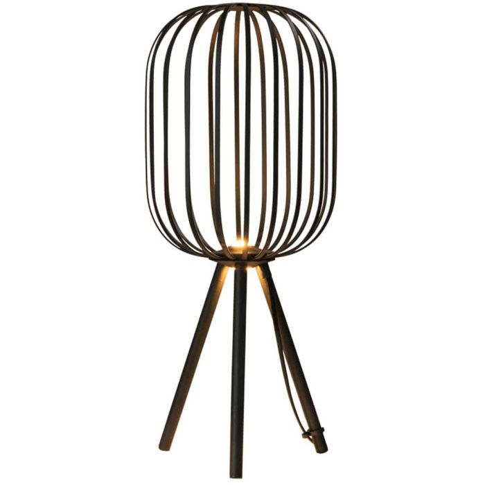 Freelight Piolo T8422Z zwart metalen tafellamp