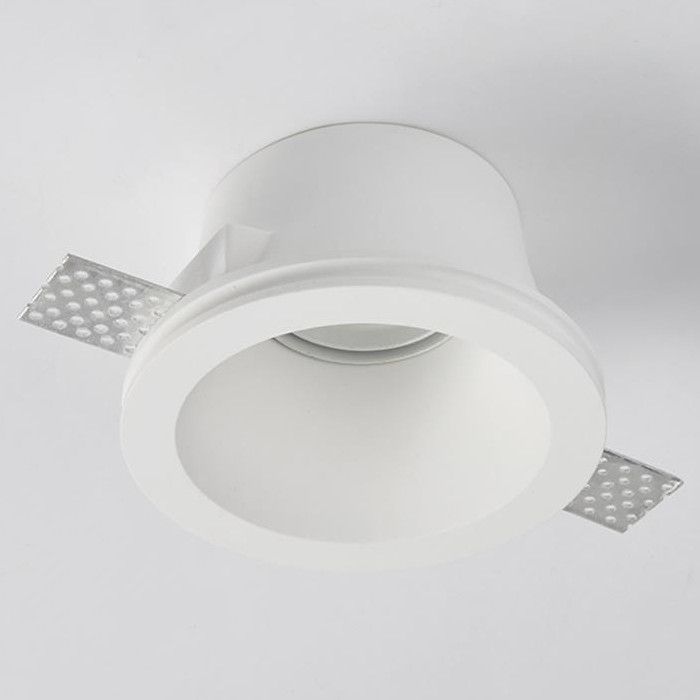 Searchlight Trocadero overschilderbare diep liggende kantelbare inbouwspot van gips