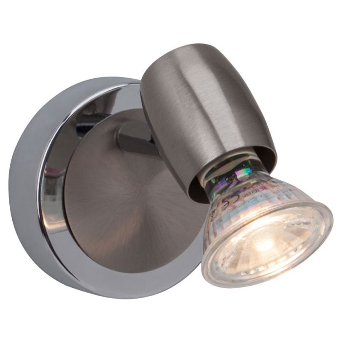 Brilliant Wesley G54810/77 wandspot nikkel