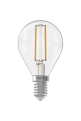 1101004500 8712879152804 Calex Kogel P45 Helder Straight filament 220-240V 3.5W 250lm 2700K E14 Dimbaar met LED dimmer