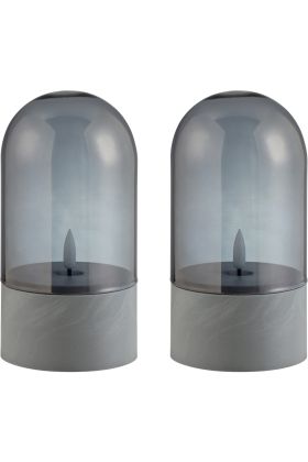 Tafellamp Illusion grijs 16cm